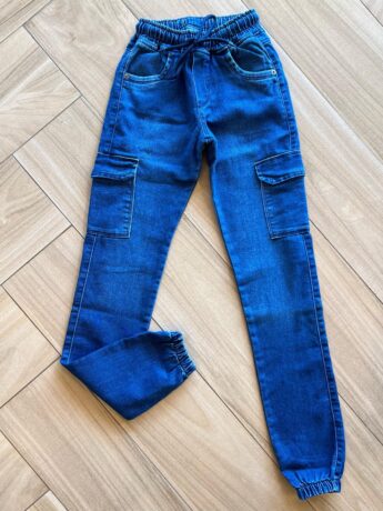 Calça Masculina Infantil Jeans Jogger com Bolsos Fernanda Ramos Kids