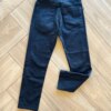 Calça Masculina Infantil Jeans Preta com Cinto e Bolsos Fernanda Ramos Kids