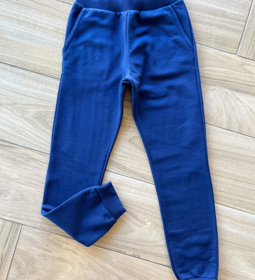 Calça Masculina Infantil Jogger Azul Marinho com Bolso Fernanda Ramos Kids