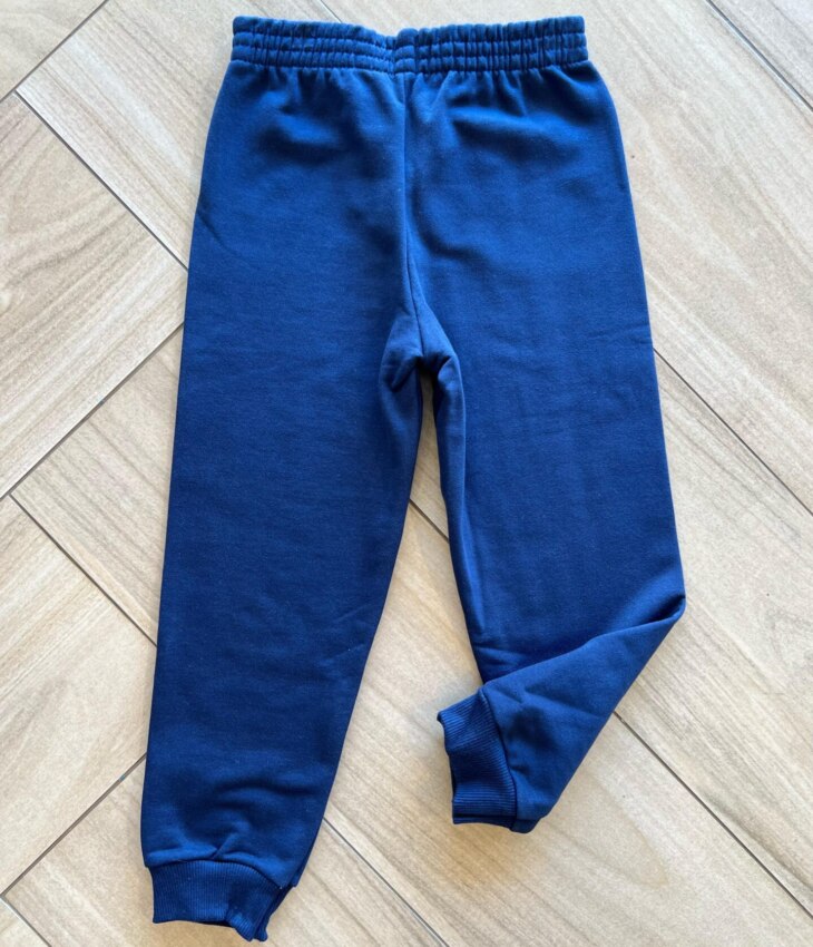 Calça Masculina Infantil Jogger Azul Marinho com Elástico na Cintura Fernanda Ramos Kids