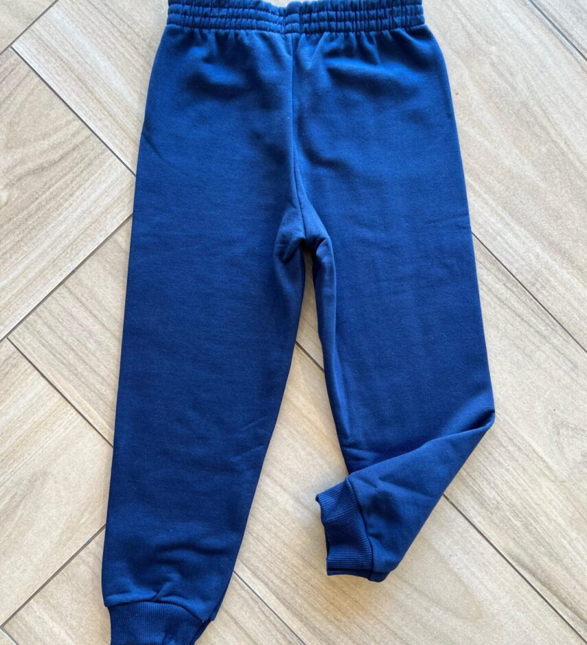 Calça Masculina Infantil Jogger Azul Marinho com Elástico na Cintura Fernanda Ramos Kids
