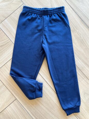 Calça Masculina Infantil Jogger Azul Marinho com Elástico na Cintura Fernanda Ramos Kids