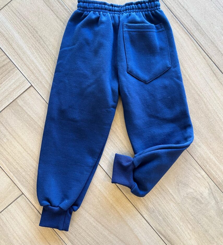 Calça Masculina Infantil Jogger Azul Marinho com Cordão Fernanda Ramos Kids