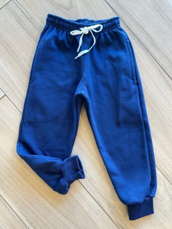 Calça Masculina Infantil Jogger Azul Marinho com Cordão Fernanda Ramos Kids