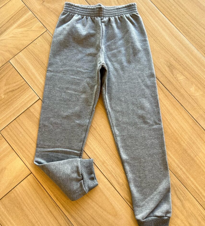 Calça Masculina Infantil Jogger Cinza com Elástico na Cintura Fernanda Ramos Kids
