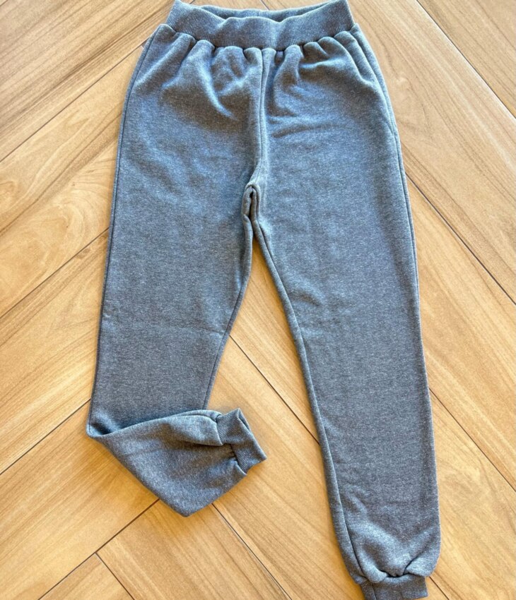 Calça Masculina Infantil Jogger com Bolsos Cinza Fernanda Ramos Kids