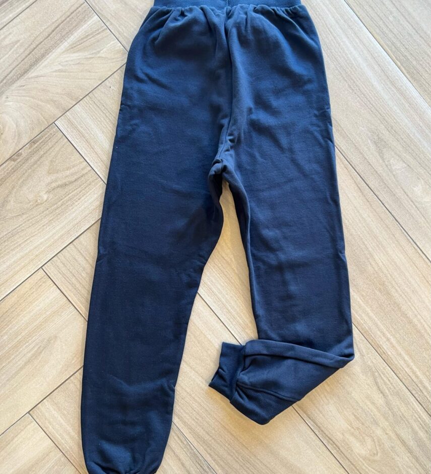 Calça Masculina Infantil Jogger com Bolsos e Detalhe Preta Fernanda Ramos Kids