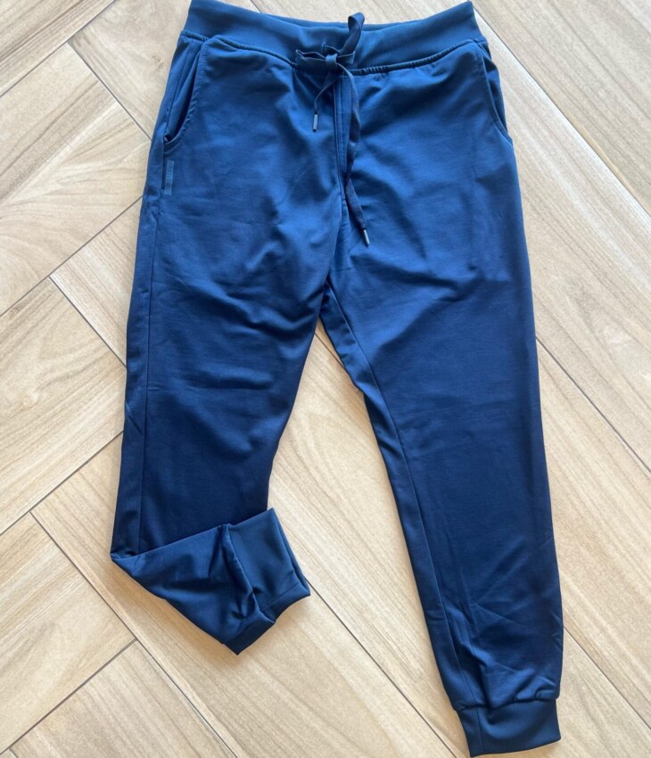 Calça Masculina Infantil Jogger Essencial com Amarração Azul Fernanda Ramos KIds