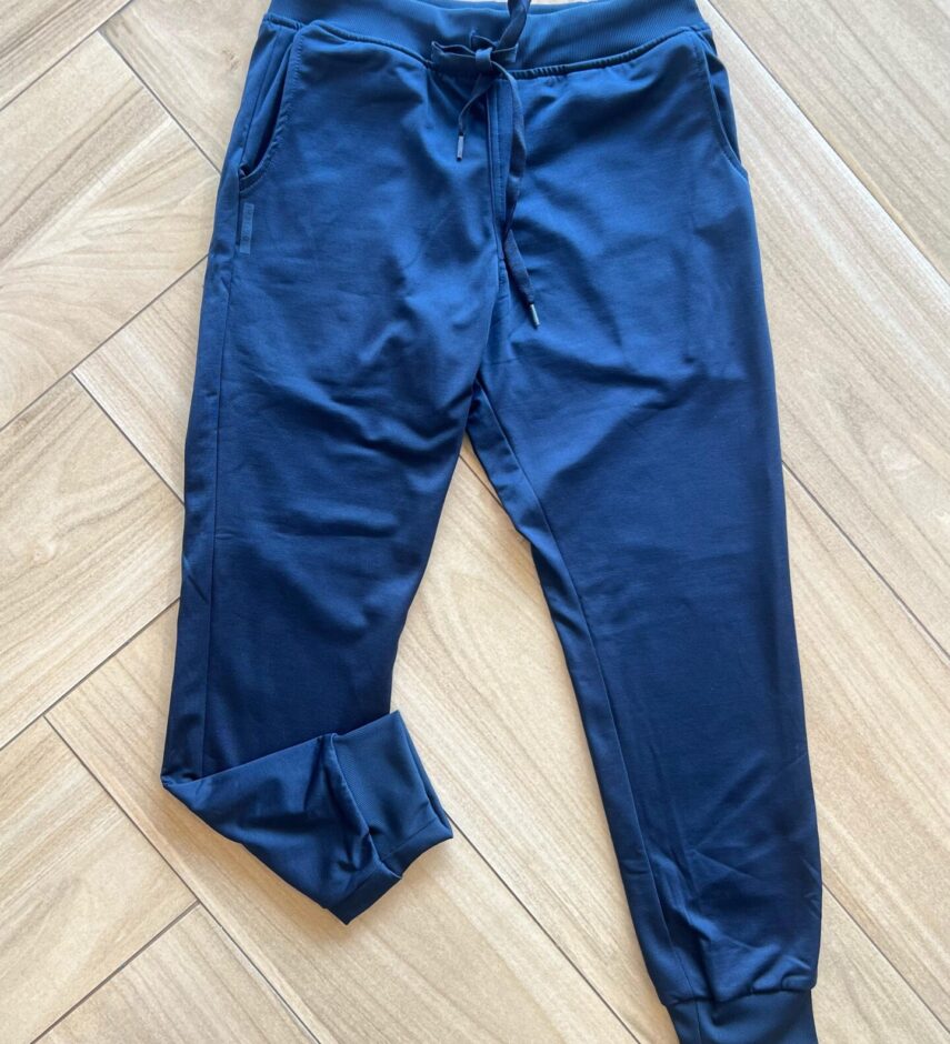 Calça Masculina Infantil Jogger Essencial com Amarração Azul Fernanda Ramos KIds