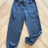 Calça Masculina Infantil Jogger Moletom com Bolsos e Cordão Cinza Fernanda Ramos Kids