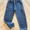 Calça Masculina Infantil Jogger Moletom com Bolsos e Cordão Cinza Fernanda Ramos Kids
