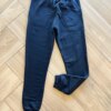 Calça Masculina Infantil Jogger Moletom com Bolsos Preta Fernanda Ramos Kids