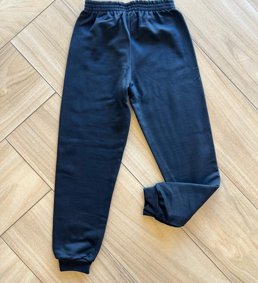 Calça Masculina Infantil Jogger Preta com Elástico na Cintura Fernanda Ramos Kids