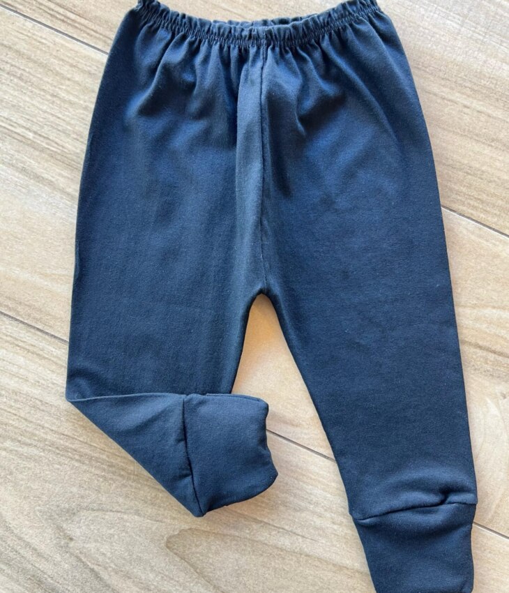 Calça Mijão Unissex Infantil Preta Fernanda Ramos Kids