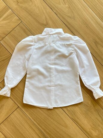 fernandaramoskids com br Camisa Manga Longa Infantil Feminina com Botões Branca2