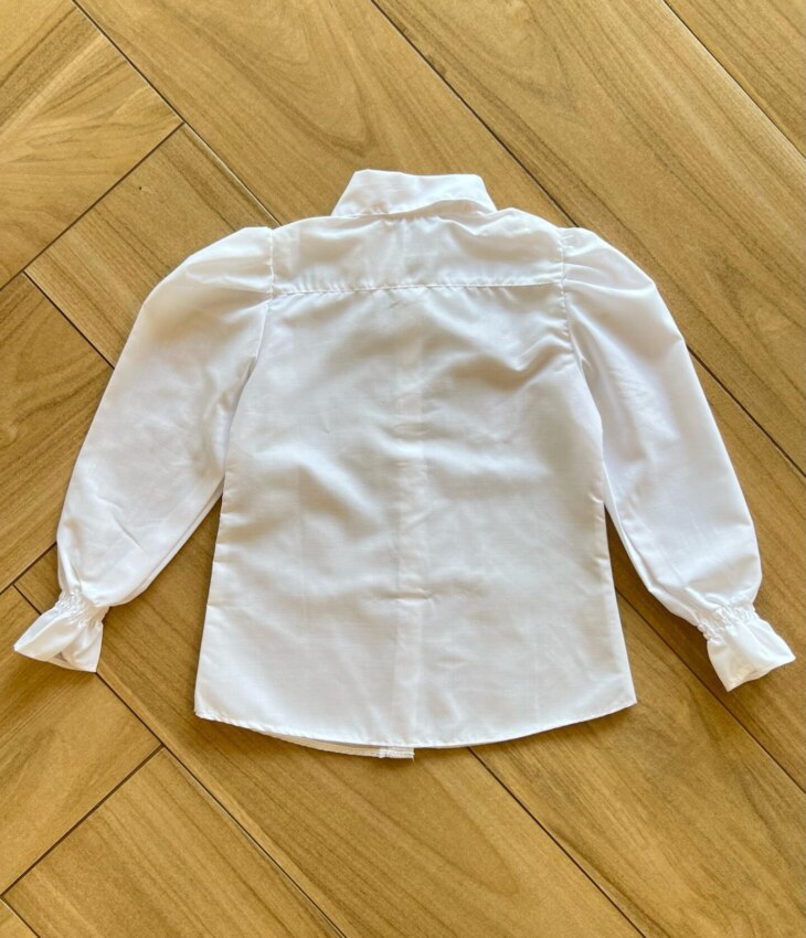 fernandaramoskids com br Camisa Manga Longa Infantil Feminina com Botões Branca2