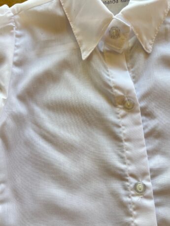 fernandaramoskids com br Camisa Manga Longa Infantil Feminina Lastex no Punho Branca1
