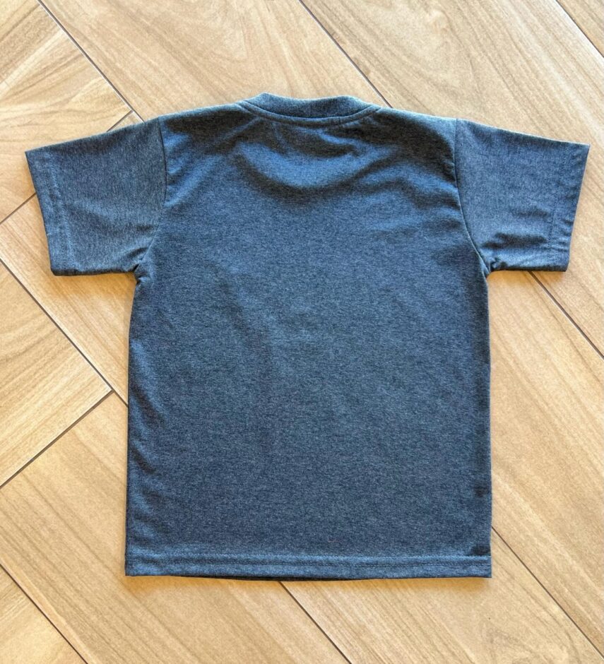 Camiseta Infantil Masculina Manga Curta Básica Cinza Escuro Fernanda Ramos Kids