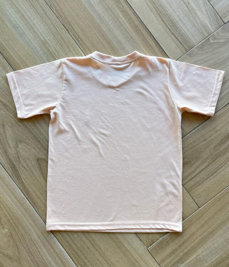 Camiseta Infantil Masculina Manga Curta Básica Nude Fernanda Ramos Kids