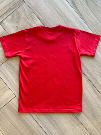 Camiseta Infantil Masculina Manga Curta Básica Vermelha Fernanda Ramos Kids