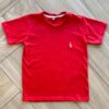 Camiseta Infantil Masculina Manga Curta Básica Vermelha Fernanda Ramos Kids