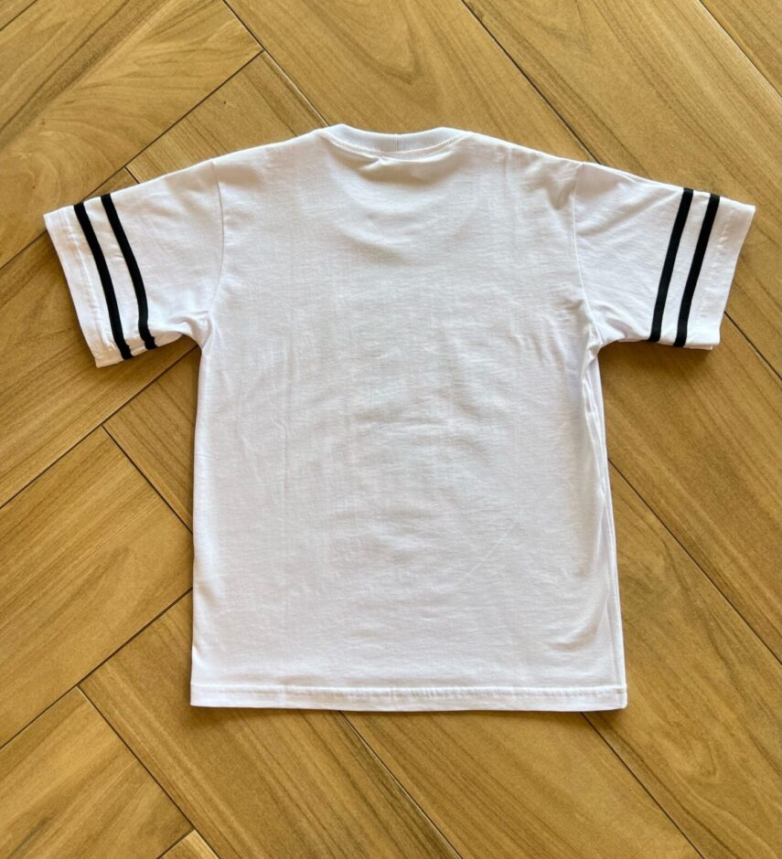 Camiseta Infantil Masculina Manga Curta TikTok Branca Fernanda Ramos Kids