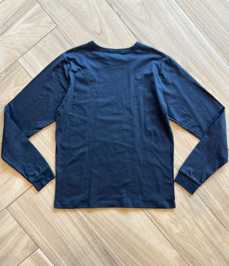 Camiseta Infantil Masculina Manga Longa Preta Elástico Punho Fernanda Ramos Kids