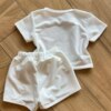 Conjunto Infantil Feminino Blusa e Short Stitch com Corações Fernanda Ramos Kids