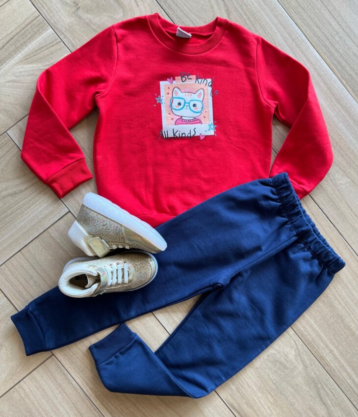 Conjunto Infantil Feminino Blusa Manga Longa All Kinds e Calça Fernanda Ramos Kids