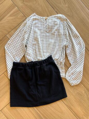 fernandaramoskids com br Conjunto Infantil Feminino Blusa Manga Longa e Short Saia 75112 1