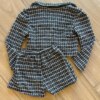 fernandaramoskids com br Conjunto Infantil Feminino Blusa Manga Longa e Short Saia Preto 1