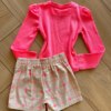 Conjunto Infantil Feminino Blusa Manga Longa e Short Sorrir e Sonha Fernanda Ramos Kids
