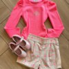 Conjunto Infantil Feminino Blusa Manga Longa e Short Sorrir e Sonha Fernanda Ramos Kids