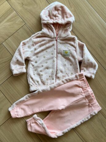 Conjunto Infantil Feminino Blusa Manga Longa Estrelas e Calça Rosa Fernanda Ramos Kids