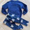 Conjunto Infantil Feminino Blusa Manga Longa Raposa e Calça Fernanda Ramos Kids