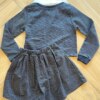 Conjunto Infantil Feminino Blusão Boxy e Short Saia Preto Brilhante Fernanda Ramos Kids