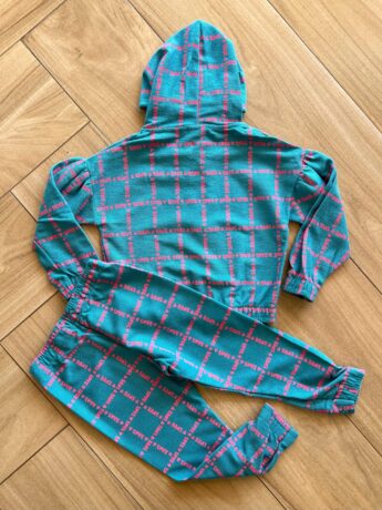 Conjunto Infantil Feminino Blusão com Capuz e Calça Love Verde da Fernanda Ramos Kids
