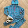 Conjunto Infantil Feminino Blusão com Capuz e Calça Love Verde Fernanda Ramos Kids