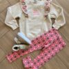 Conjunto Infantil Feminino Blusão Manga Longa Good Vibes e Legging Fernanda Ramos Kids