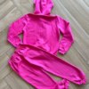 Conjunto Infantil Feminino Jaqueta Better Together e Calça Rosa Fernanda Ramos Kids