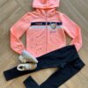 Conjunto Infantil Feminino Jaqueta Let's Do It e Calça Preta Fernanda Ramos Kids