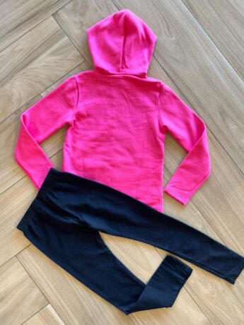 Conjunto Infantil Feminino Jaqueta Some Love e Calça Preta Fernanda Ramos Kids