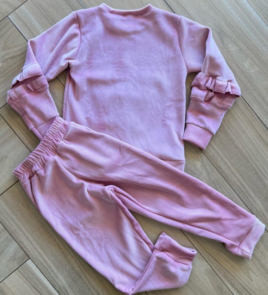 Conjunto Infantil Feminino Moletom Blusa Manga Longa e Calça Fernanda Ramos Kids