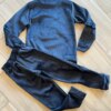 Conjunto Infantil Feminino Moletom Blusa Manga Longa e Calça Preta Fernanda Ramos Kids