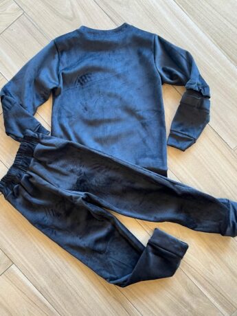 Conjunto Infantil Feminino Moletom Blusa Manga Longa e Calça Preta Fernanda Ramos Kids