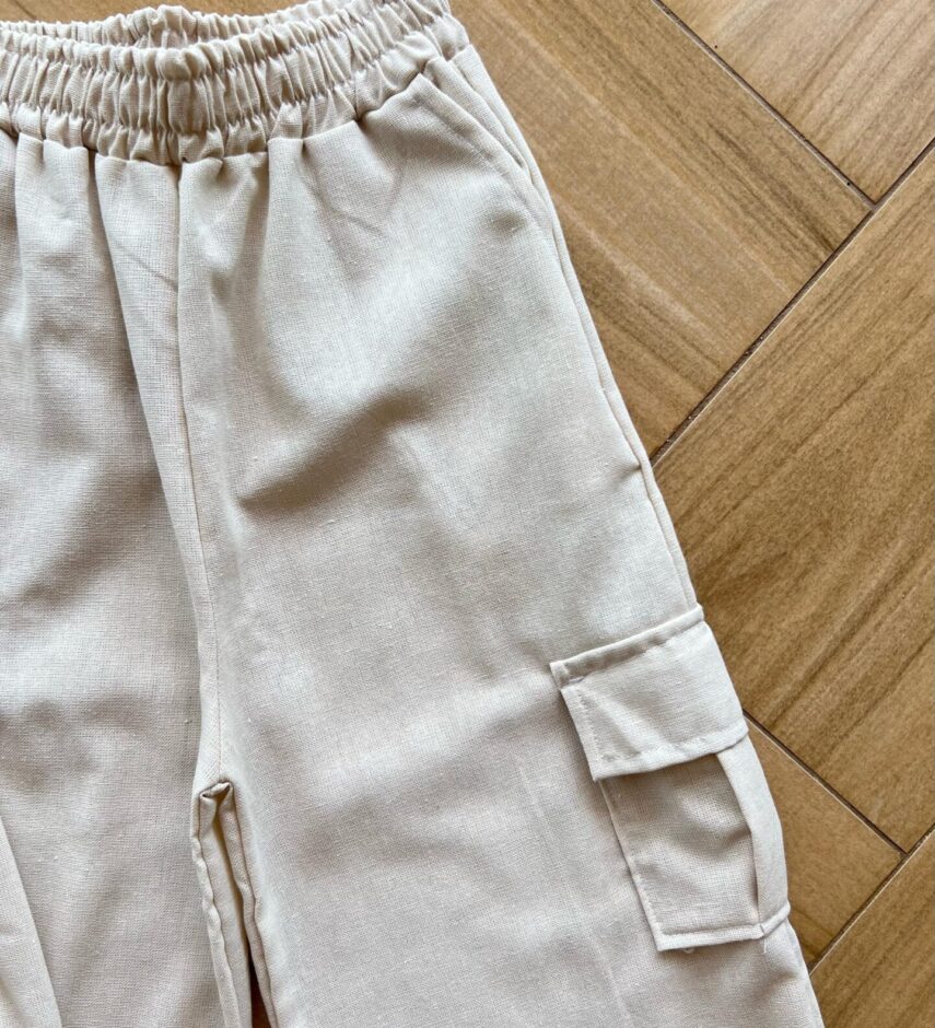fernandaramoskids com br Conjunto Infantil Feminino Viscolinho Blusa Cropped e Calça Cargo2