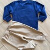Conjunto Infantil Masculino Blusa Manga Longa Azul e Calça Jogger Fernanda Ramos Kids