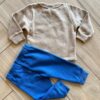 Conjunto Infantil Masculino Blusa Manga Longa Caqui e Calça Jogger Fernanda Ramos Kids