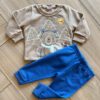 Conjunto Infantil Masculino Blusa Manga Longa Caqui e Calça Jogger Fernanda Ramos Kids