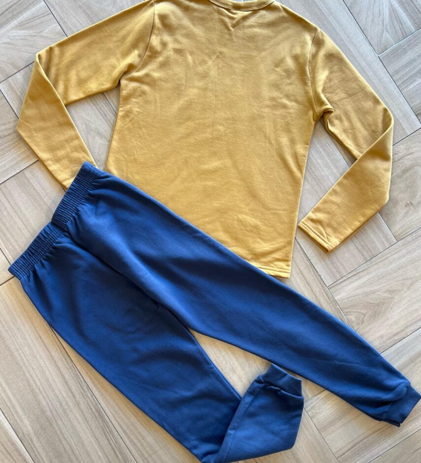 Conjunto Infantil Masculino Blusa Manga Longa Choose e Calça Azul Fernanda Ramos Kids